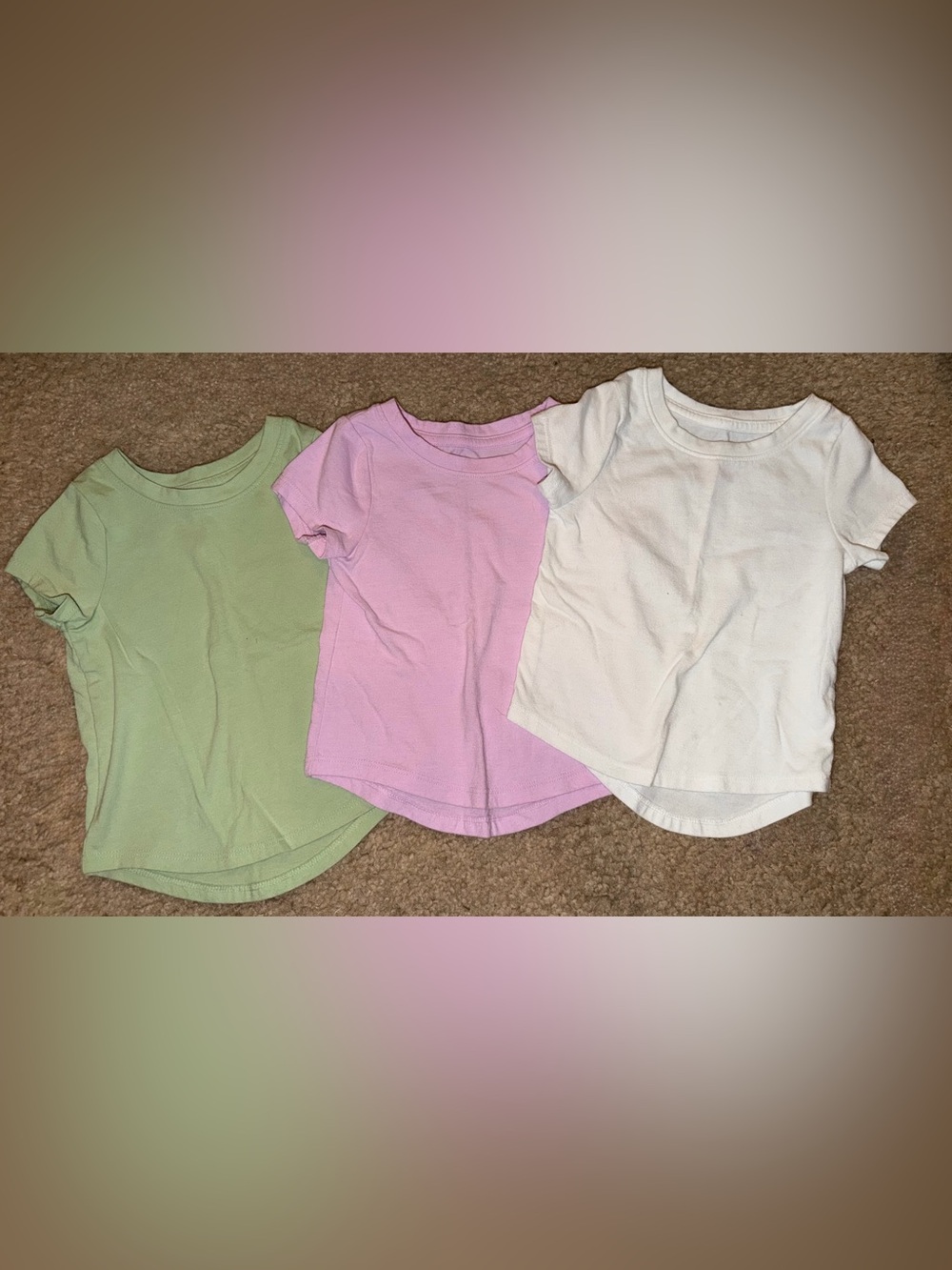 Toddler Girls Cat & Jack Short Sleeve Tees 3pc Lot